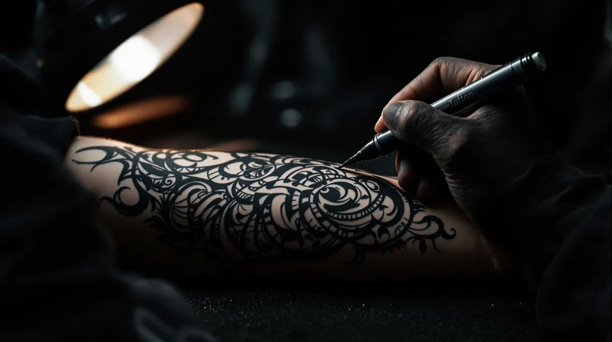 Diseño freehand sobre piel